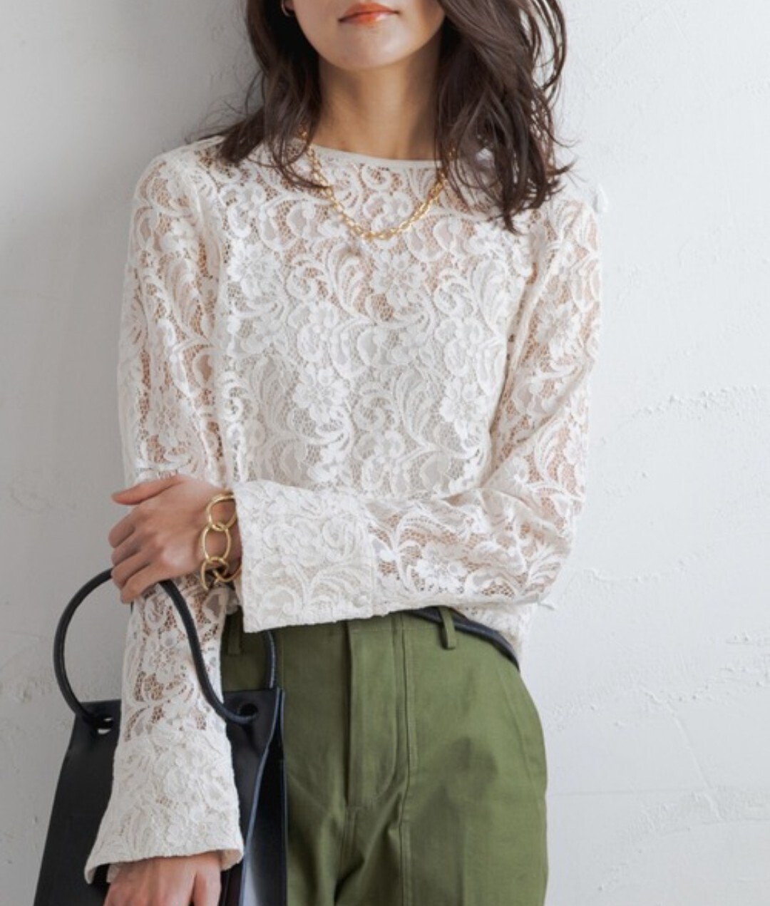 Loungedress レースブラウス