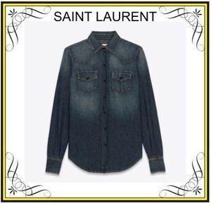 SAINT LAURENT 【Saint Laurent】ウエスタンシャツ (Saint Laurent/ブラウス・シャツ) 497526Y880U4255【BUYMA】