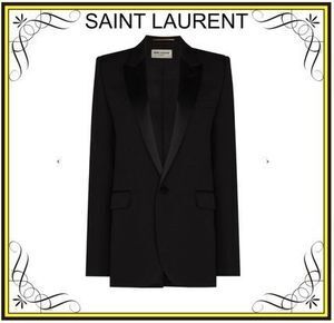 SAINT LAURENT 【SAINT LAURENT】シングルブレステッド チューブジャケット (Saint Laurent/ジャケット) 517741Y399W【BUYMA】