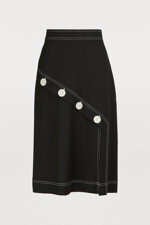 SEE BY CHLOE Buttons Midi Skirt