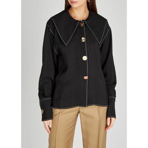 Rejina Pyo Elliott Black Woven Blouse