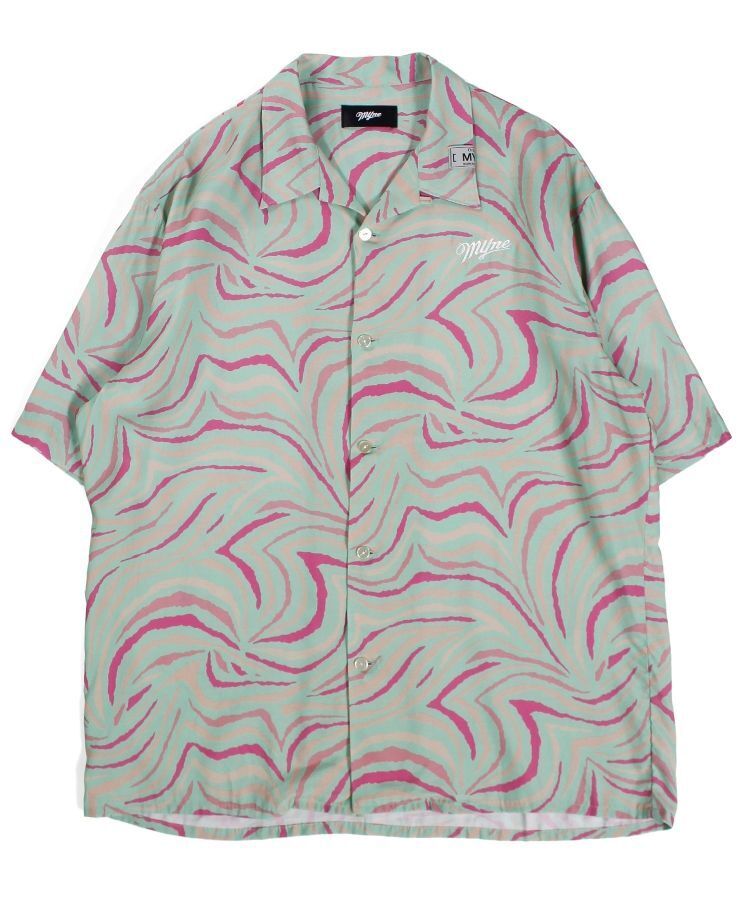 MYne Animal Pattern Half Sleeve Shirt