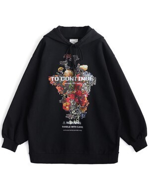 SHAREEF "DOT FLOWER" BIG HOODIE
