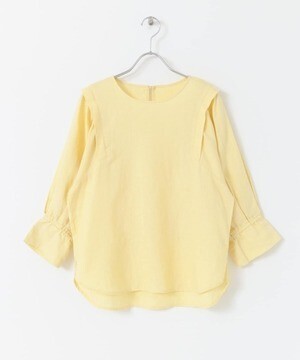 URBAN RESEARCH Sonny Label リネンギャザータックスリーブブラウス
