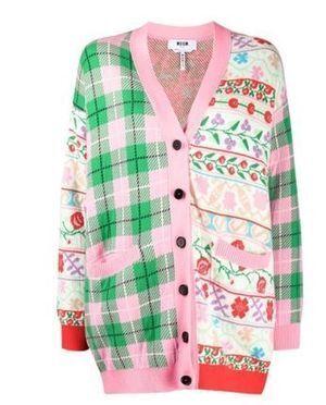 MSGM レディース MSGM フローラル チェック カーディガン (MSGM/カーディガン) 3041MDM126217290【BUYMA】