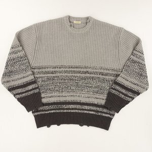 YSTRDY'S TMRRW MIX WOVEN BORDER PHAT SWEATER