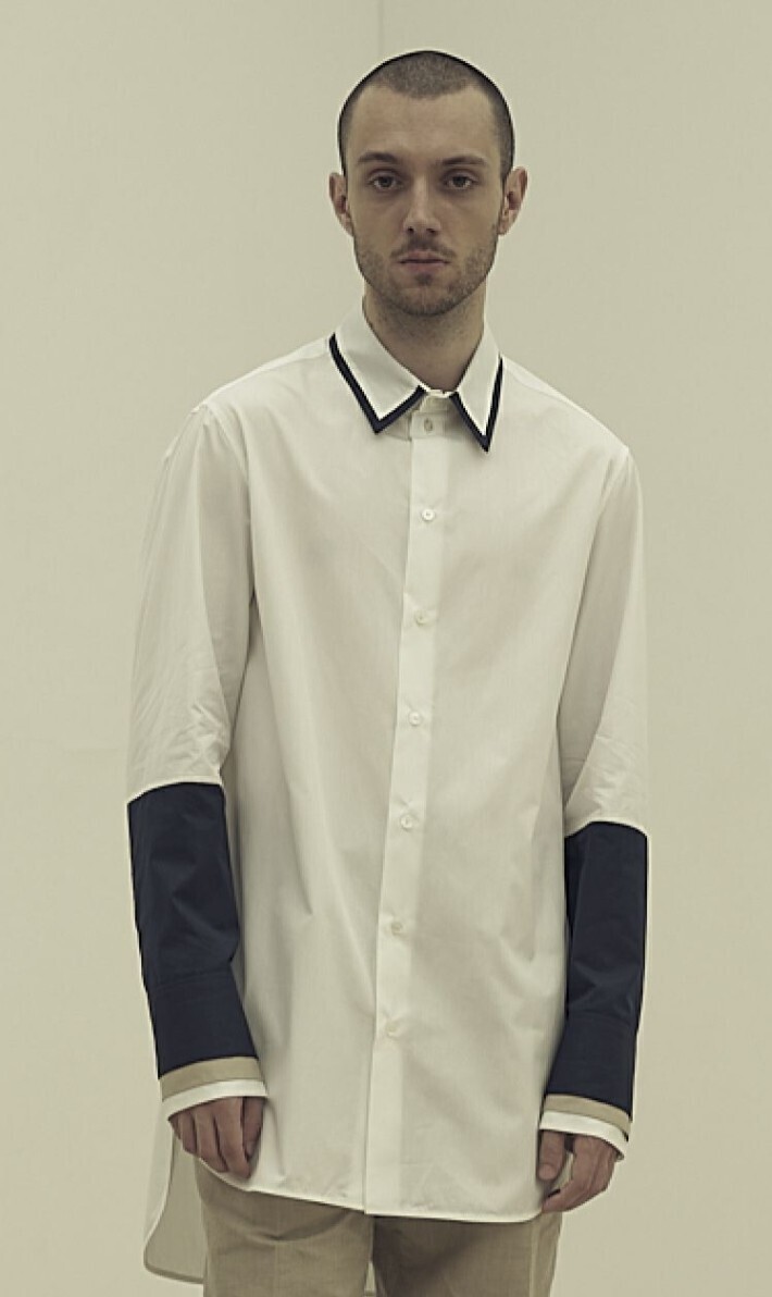 CINOH LAYERED SLEEVE SHIRT