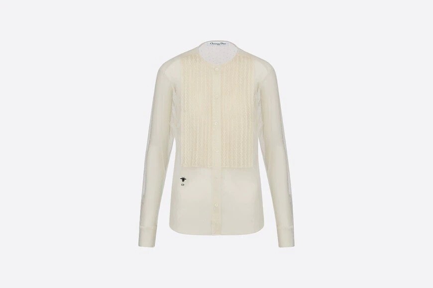 Christian Dior プリュムティ チュール ブラウス
