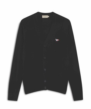 MAISON KITSUNE CLASSIC CARDIGAN TRICOLOR FOX PATCH