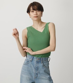 AZUL BY MOUSSY DOUBLE STRAP KNIT TANKTOP