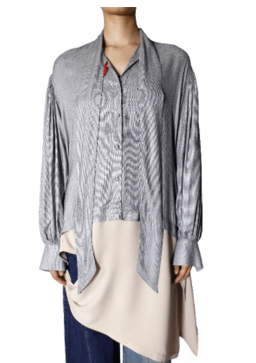 Maison MIHARA YASUHIRO Shirt Docking Bowtie Blouse