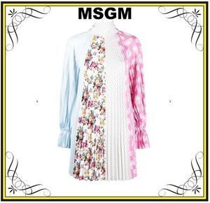 MSGM 【MSGM】マルチプリント プリーツドレス (MSGM/ワンピース) 3041MDA32P217275【BUYMA】