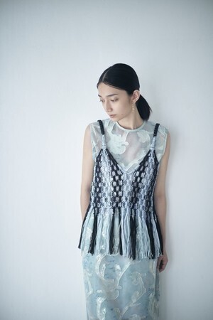 EBONY T-03 Macrame Hand Knit Camisole