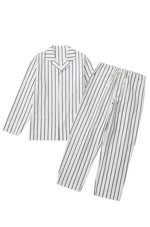 GOOD NIGHT SUIT MEN’S BUMPY STRIPE ORGANIC COTTON PAJAMAS