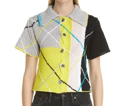YANYAN Smarty Short Sleeve Cotton Sweater