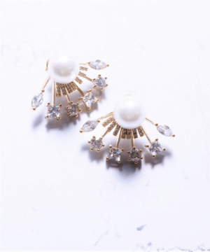 VATSURICA 【m-231P②】パールキュービック2wayピアス