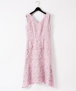 GRACE CONTINENTAL 刺繍セミロングドレス