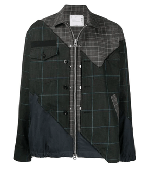 Sacai チェックパネル ジャケット