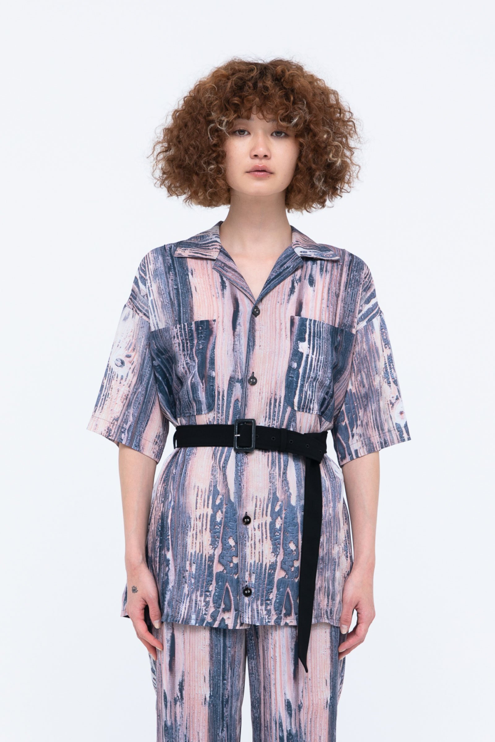 MURRAL Baum shirts with waist belt