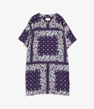 NEEDLES V NECK DRESS - BANDANA