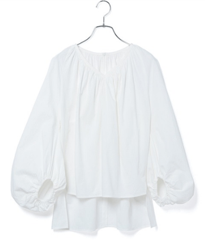 ADAM ET ROPE' ＜洗える＞ワッシャーパフスリーブブラウス 40%OFF