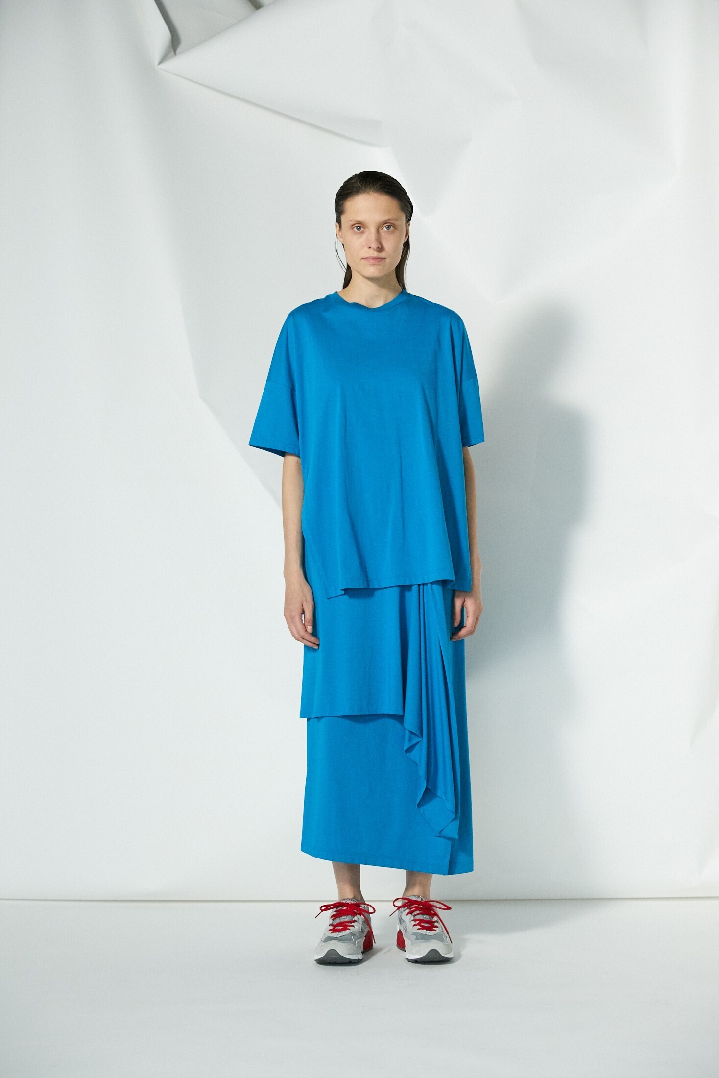 ENFOLD クリアーハイツイスト天竺T/SHIRT DRESS