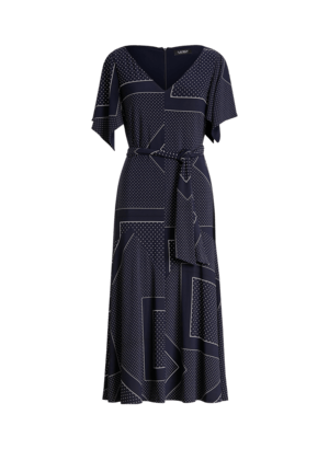 Ralph Lauren プリント ジャージー Aライン ドレス