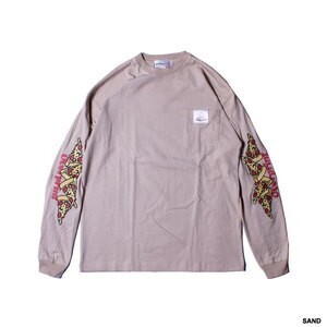 over print PIZZA EMB Heavy oz LS Tee