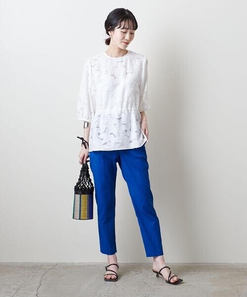 UNITED ARROWS UBCC CUT/JQ ドロースト ブラウス†