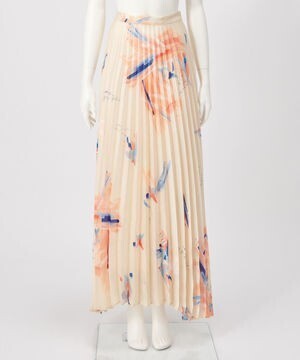 jemma.atelier ペイントプリントプリーツスカート