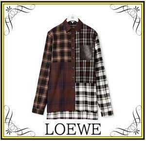 LOEWE 【LOEWE】パッチワーク オーバーサイズ シャツ (LOEWE/シャツ) H526337XA2【BUYMA】