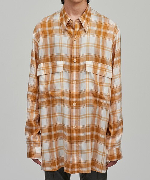 BED J.W. FORD Over sized check blouse