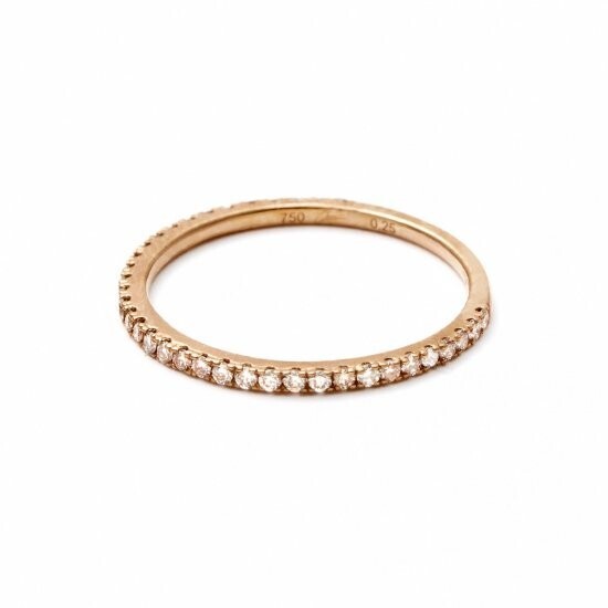 oeau 4/5 eternity ring / browndiamond