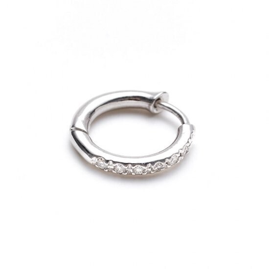 oeau custom pierced earring / small× diamond