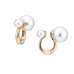 STAR JEWELRY K10 イヤリング PEARL CLIP EARRINGS