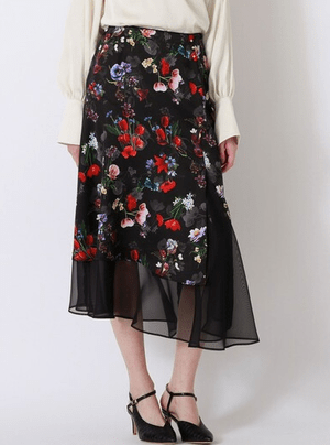 LOVELESS nowartt アシンメトリー レイヤード スカート