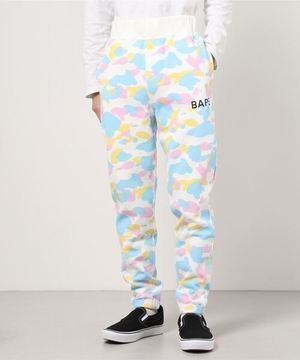 A BATHING APE NEW MULTI CAMO SWEAT PANTS M