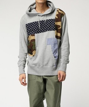 SOPHNET. MULTI MIX PULL OVER PARKA