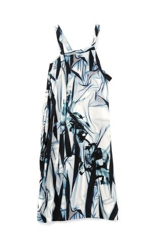 Y's Ry 80/2 RANDOM TULLE FLOWER PT APRON BELT DRESS