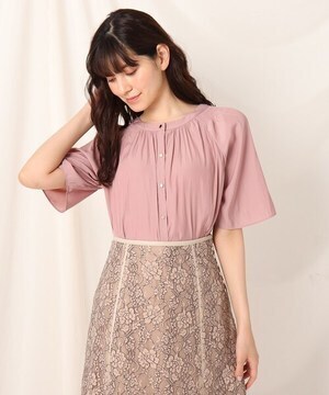 couture brooch シャーリング2WAYブラウス