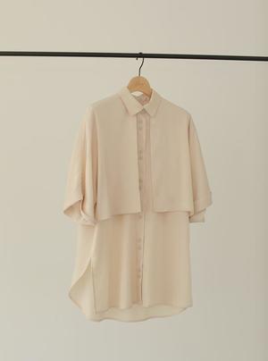 Louren peachskin satin shirt