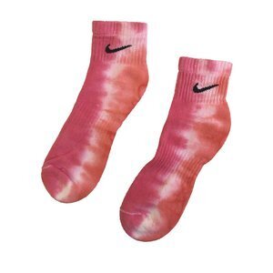 NIKE Tie-Dye Ankle Socks Magenta/Orange