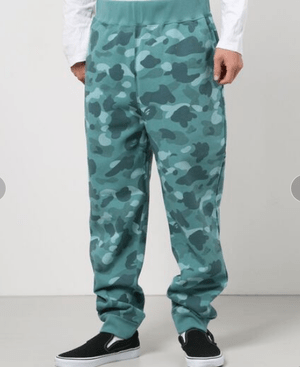 A BATHING APE COLOR CAMO SWEAT PANTS M