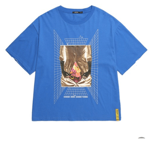 LIBERE TECHNOLOGY TEE テクノロジーフロントプリントビッグシルエットTシャツ