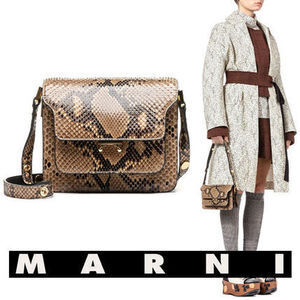 MARNI パイソンミニトランクショルダーバッグ