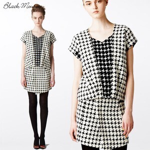 Black Mouton スターチェックプルオーバー (15297)