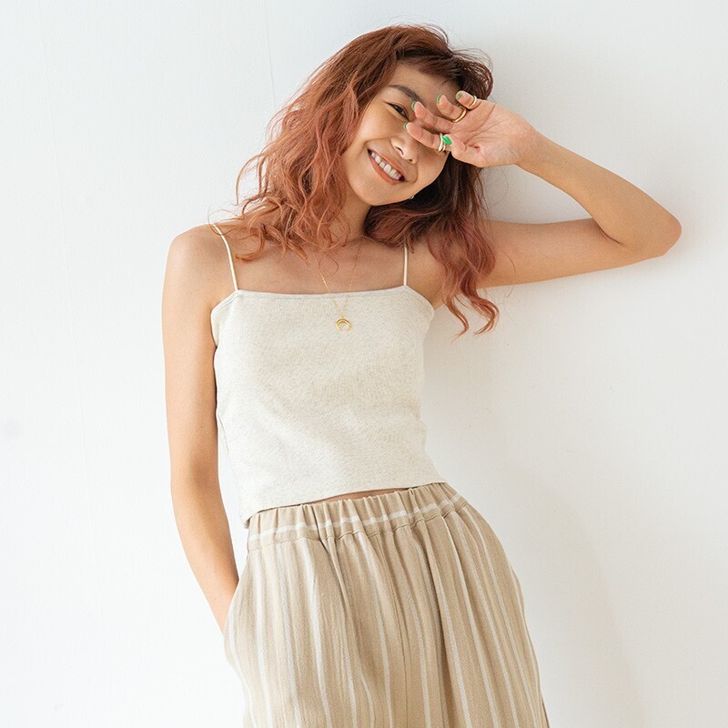 Sea Room lynn パッドinスパゲッティSQUAREキャミ