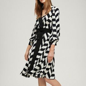 Carolina Herrera カシュクールクレープドレス