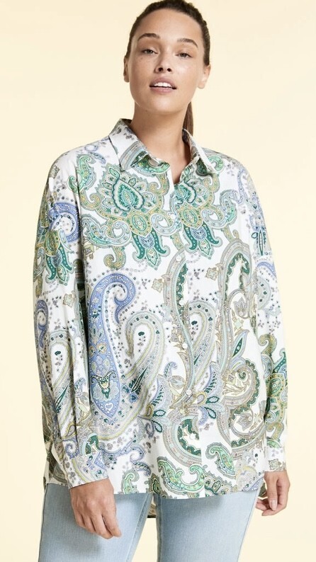 MARINA RINALDI COTTON POPLIN SHIRT