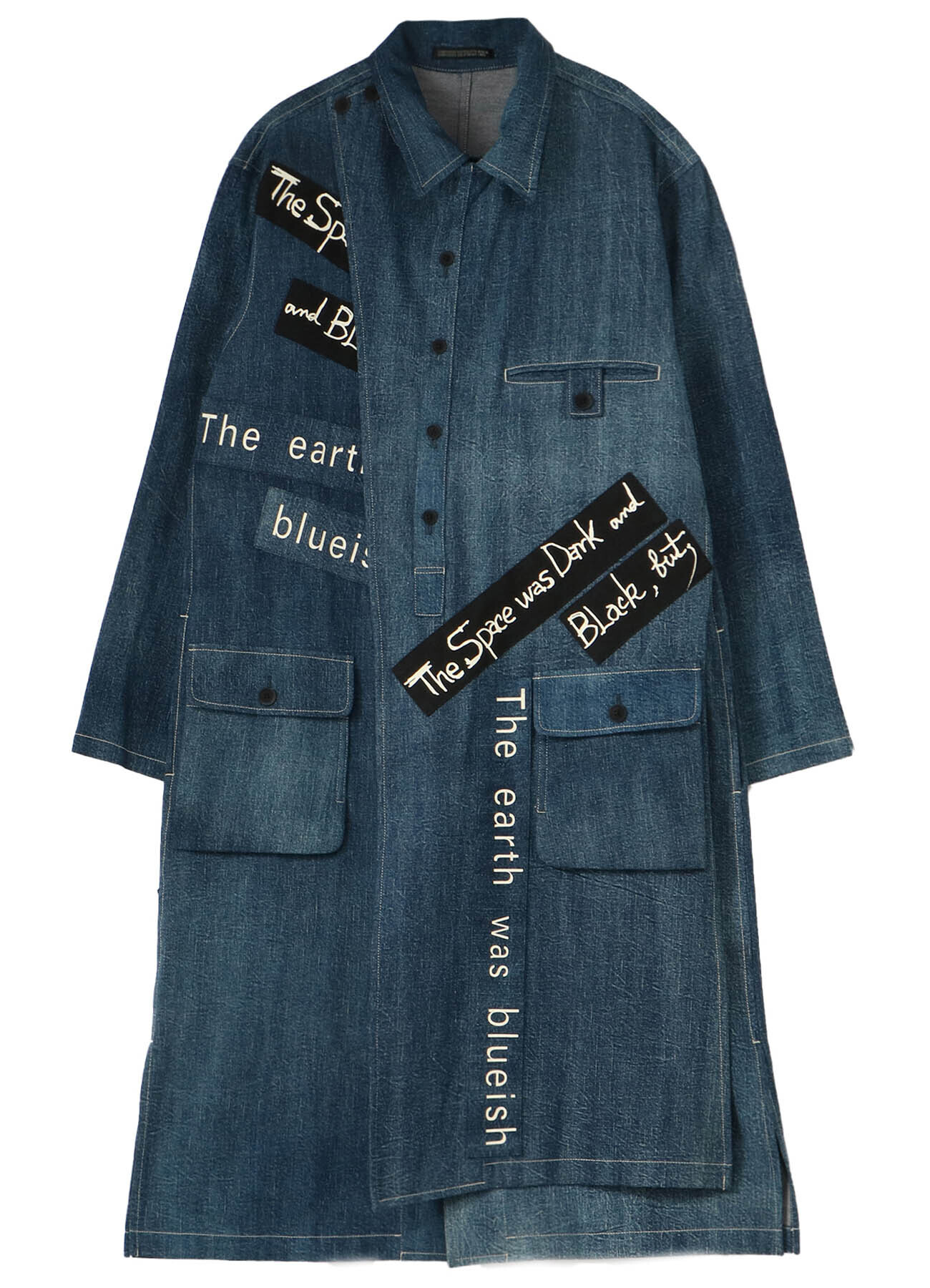 Yohji Yamamoto 8OZ DENIM LEFT FRONT DOUBLE BLOUSE